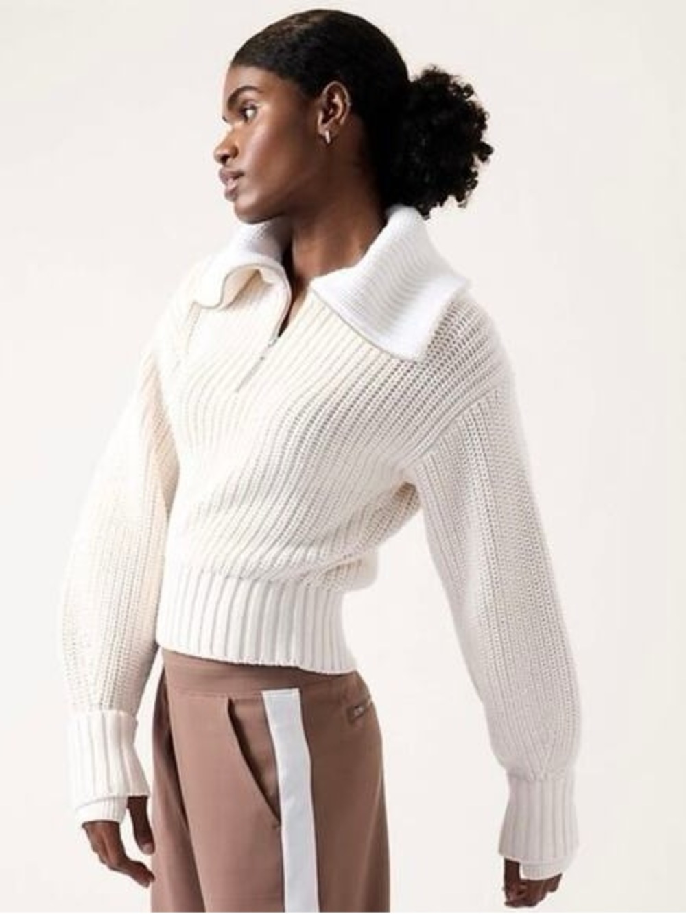 ATHLETA RIBBED SWEATER Small
